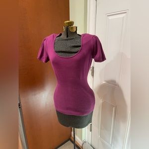 The Limited | scoopneck short-sleeved sweater, size M